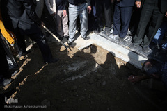 مراسم تدفین پیکر مرحوم استاد «محمد تقی مروت» در قطعه نام آوران بهشت زهرا