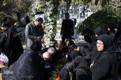 مراسم تدفین پیکر مرحوم استاد «محمد تقی مروت» در قطعه نام آوران بهشت زهرا