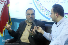 حضور متقیان، مدیرعامل خبرگزاری دانشجویان ایران(ایسنا) در غرفه ایکنا 