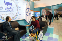 مهمانان غرفه ایکنا در دومین روز از نمایشگاه مطبوعات
