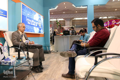 برپایی کارگاه آموزش خبرنگاری در غرفه ایکنا با حضور دکتر حسین افخمی عضو هئیت علمی دانشگاه علامه طباطبایی