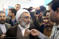 حضور وزیر دادگستری حجت الاسلام پورمحمدی در غرفه ایکنا 