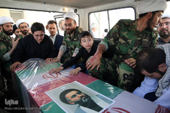 مراسم تشییع پیکر پاک مجاهد جانباز شهید حجت الاسلام سید «مهدی تقوی» از شهدای حادثه تروریستی مجلس در قم