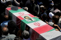 مراسم تشییع پیکر پاک مجاهد جانباز شهید حجت الاسلام سید «مهدی تقوی» از شهدای حادثه تروریستی مجلس در قم