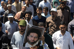 مراسم تشییع پیکر پاک مجاهد جانباز شهید حجت الاسلام سید «مهدی تقوی» از شهدای حادثه تروریستی مجلس در قم