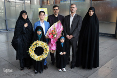 بازگشت علی فیضی، نماینده ایران در بیست و یکمین دوره مسابقات بین‌المللی قرآن کشور امارات به میهن اسلامی