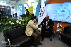 مهمانان غرفه ایکنا در دومین روز نمایشگاه مطبوعات