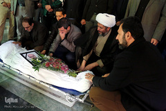 مراسم تشییع پیکر خادم القرآن سیدمهدی فاطمیان