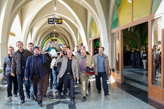 مراسم تشییع پیکر خادم القرآن سیدمهدی فاطمیان