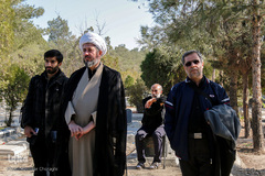 مراسم تشییع پیکر خادم القرآن سیدمهدی فاطمیان