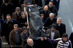 مراسم تشییع پیکر مرحوم استاد حبیب الله چایچیان(حسان)