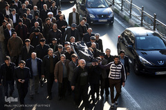 مراسم تشییع پیکر مرحوم استاد حبیب الله چایچیان(حسان)