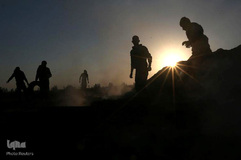 تظاهرات فلسطینیان معترض به انتقال سفارت آمریکا به بیت المقدس در نوار غزه