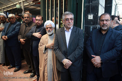 سیدحمیدرضا طیبی، رئیس جهاد دانشگاهی در مراسم تشییع پیکر مرحوم حجت الاسلام «احمد احمدی» عضو فقید شورای عالی انقلاب فرهنگی