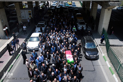 مراسم تشییع پیکر مرحوم حجت الاسلام «احمد احمدی» عضو  فقید شورای عالی انقلاب فرهنگی