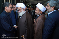 مراسم تشییع پیکر مرحوم حجت الاسلام «احمد احمدی» عضو  فقید شورای عالی انقلاب فرهنگی