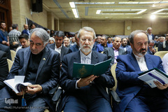 علی لاریجانی در مراسم یادبود حجت الاسلام احمد احمدی