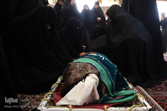 مراسم تشییع پیکر خادم القرآن مرحوم «غفور آقازاده سلطانی» بنیان‌گذار دارتحفیظ القرآن الکریم