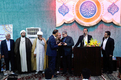 مراسم تجلیل از سه دهه فعالیت قرآنی حاج اصغر خانوردیلو