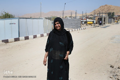 پیرزنی از اهالی روستای کوئیک