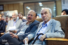 رضا داوری اردکانی و بیژن عبدالکریمی در همایش «پرسش از امر دینی در جهان حاضر»