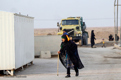 مرز چذابه و شلمچه در آستانه اربعین حسینی