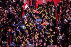 عرض ارادت دسته‌های عزاداری موکب‌ها در شب اربعین