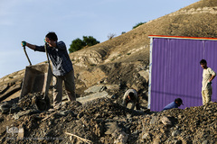 جهادگران مشغول کار در نوروز ۱۳۹۷ در مناطق زلزله زده