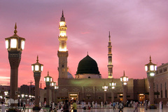 بارگاه قدسی پیامبر اکرم(ص) در مدینه منوره