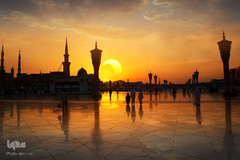 بارگاه قدسی پیامبر اکرم(ص) در مدینه منوره