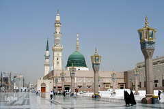 بارگاه قدسی پیامبر اکرم(ص) در مدینه منوره