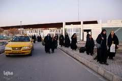 ورود بانوان قرآن پژوه به مشهد مقدس