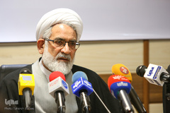 حجت‌الاسلام والمسلمین محمدجعفر منتظری، دادستان کل کشور در نشست ماهانه حقوقی کاربردی موسسه آموزش عالی شهید قدوسی