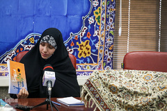 فاطمه فیاض، نویسنده کتاب در رونمایی از کتاب «درمانگری افسردگی مبتنی بر قرآن»
