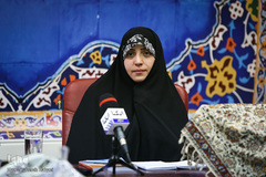 فاطمه فیاض، نویسنده کتاب در رونمایی از کتاب «درمانگری افسردگی مبتنی بر قرآن»
