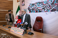 نصرت‌الله لطفی، قائم مقام شورای هماهنگی تبلیغات اسلامی در نشست خبری ستاد چهلمین سالگرد پیروزی انقلاب اسلامی