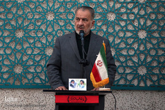 عباس سلیمی، معاون فرهنگی آستان مقدس حضرت عبدالعظیم حسنی (ع) در مراسم بدرقه کاروان قرآنی انقلاب از بارگاه نورانی امام خمینی (ره)