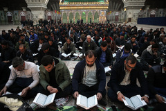 مراسم بدرقه کاروان قرآنی انقلاب از بارگاه نورانی امام خمینی (ره)