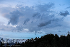 آسمان تهران از فراز تپه‌های عباس آباد