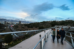 آسمان تهران از فراز تپه‌های عباس آباد