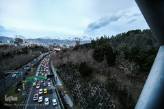 آسمان تهران از فراز تپه‌های عباس آباد