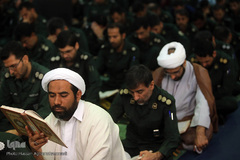 برگزاری محفل انس با قرآن کریم در حسینیه امام خمینی(ره) نیروی دریایی سپاه هرمزگان