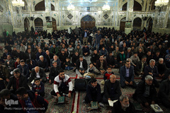 محفل انس با قرآن کاروان قرآنی انقلاب در  امامزاده حسین ابن موسی کاظم(ع) شهرستان طبس