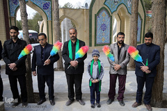 کاروان قرآنی انقلاب در آرامستان متقین بیرجند