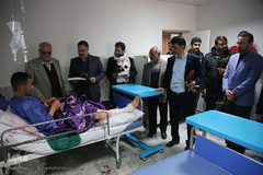 عیادت کاروان قرآنی انقلاب از بیماران بیمارستان بوعلی بیرجند