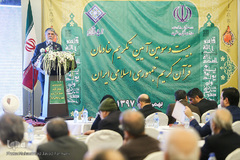 عباس صالحی، وزیر فرهنگ و ارشاد اسلامی در بیست‌و‌سومین آیین تکریم از خادمان قرآن کریم