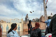 روستاهای گرفتار در سیل منطقه بامدژ