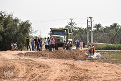 سیل در روستاهای غزاویه