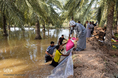 سیل در روستاهای غزاویه