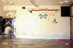 سیلاب در روستای «سید عباس» شوش